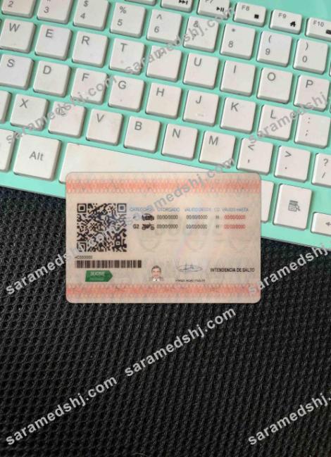 Uruguay driving license photolook BACK